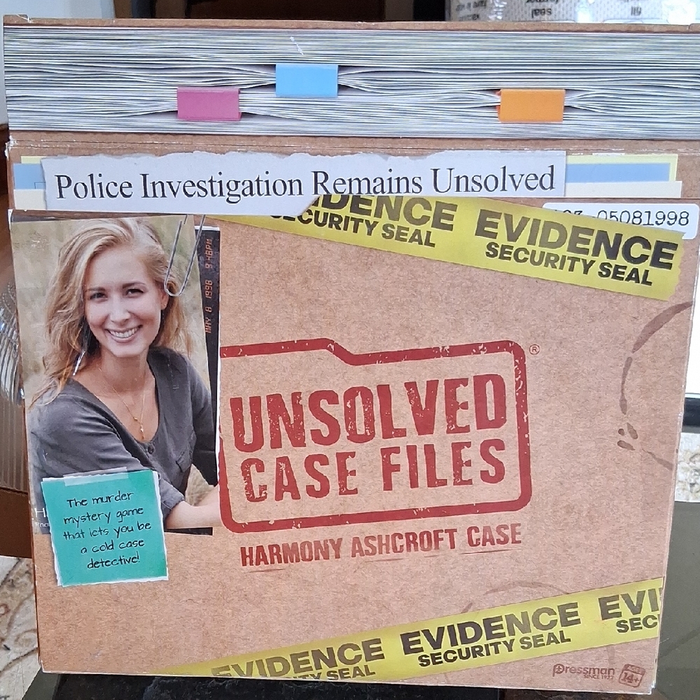 HARMONY ASHCROFT UNSOLVED CASE FILES GAME